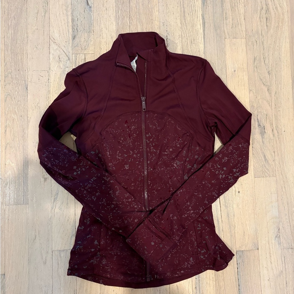 Lululemon Athletica Burgundy Full-Zip Jacket